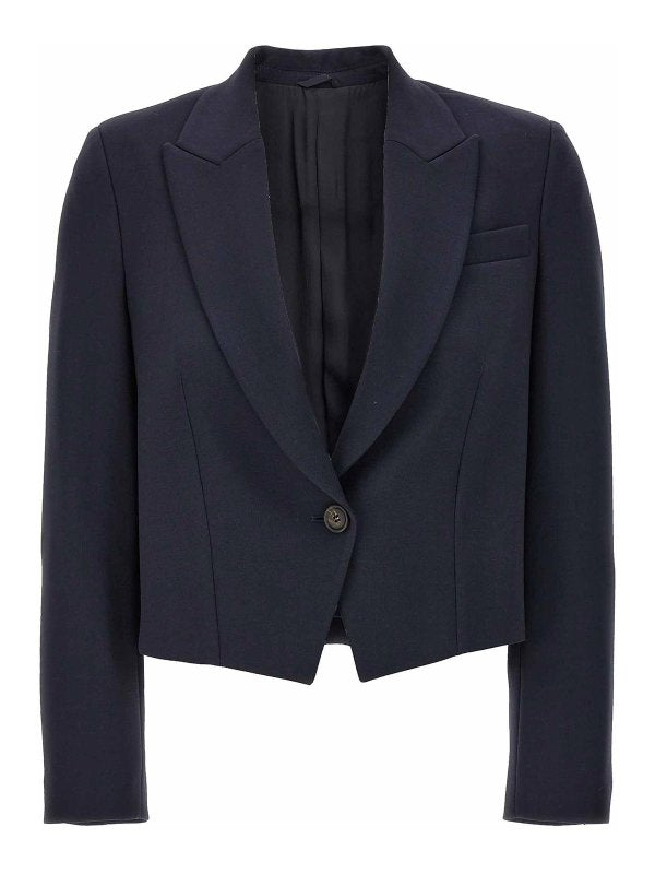 Blue Wool Jackets And Coat