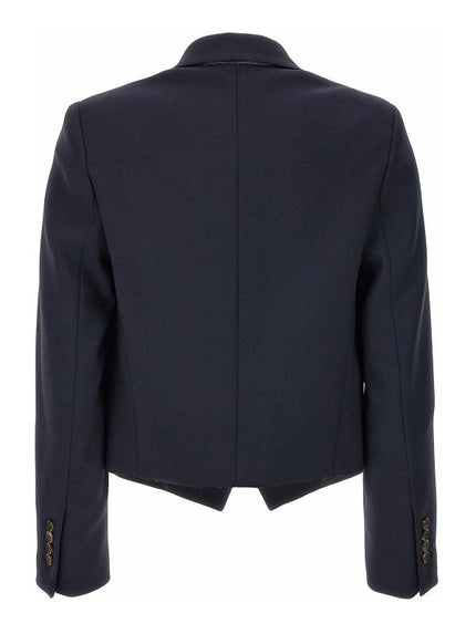 Blue Wool Jackets And Coat