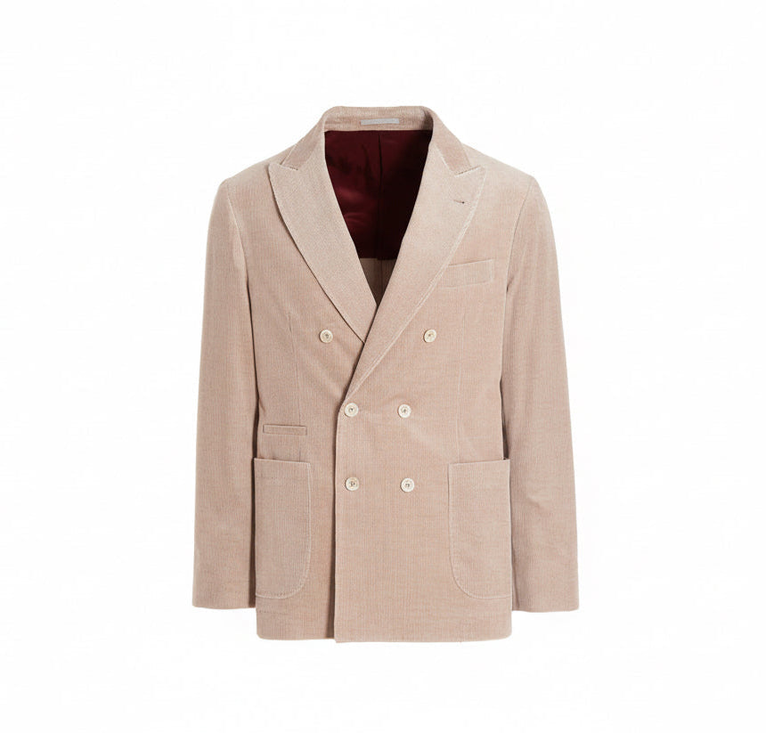 Beige Cotton Blazer