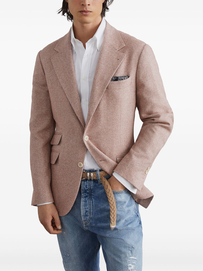 Orange Wool Blazer
