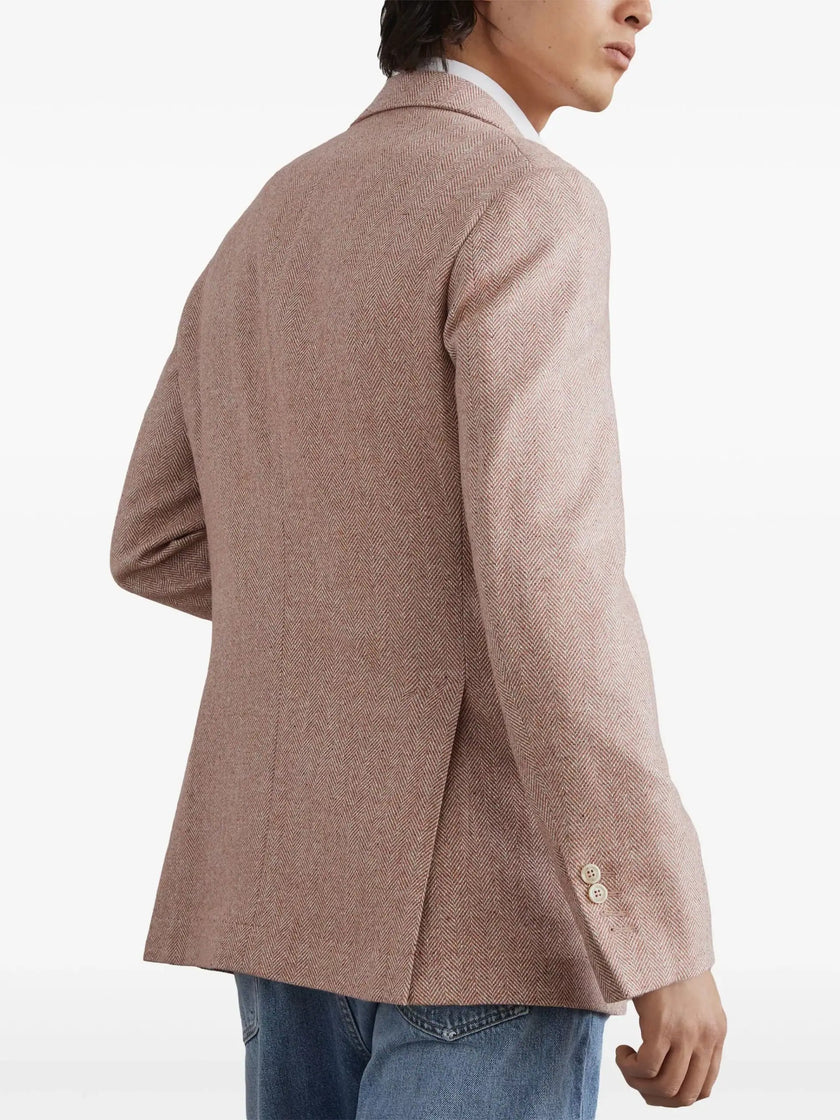Orange Wool Blazer