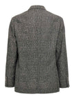 Gray Leather Blazer