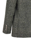 Gray Leather Blazer