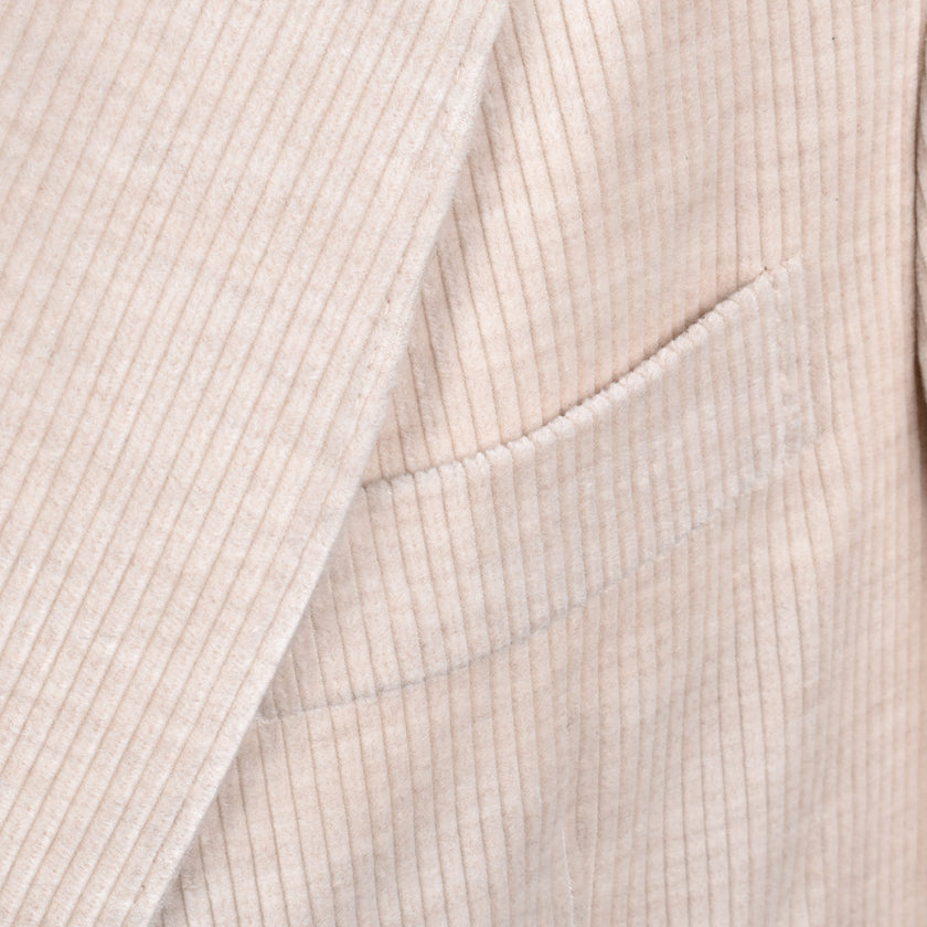 Beige Cotton Blazer