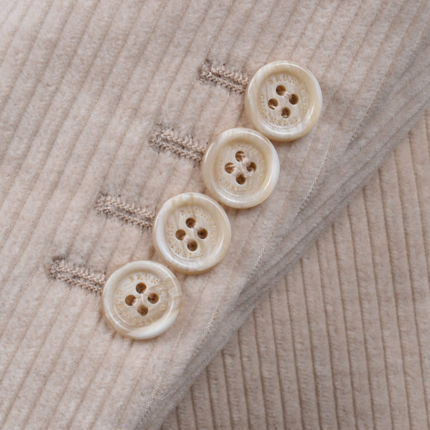 Beige Cotton Blazer