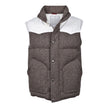 Brown Wool Sleveless Jacket