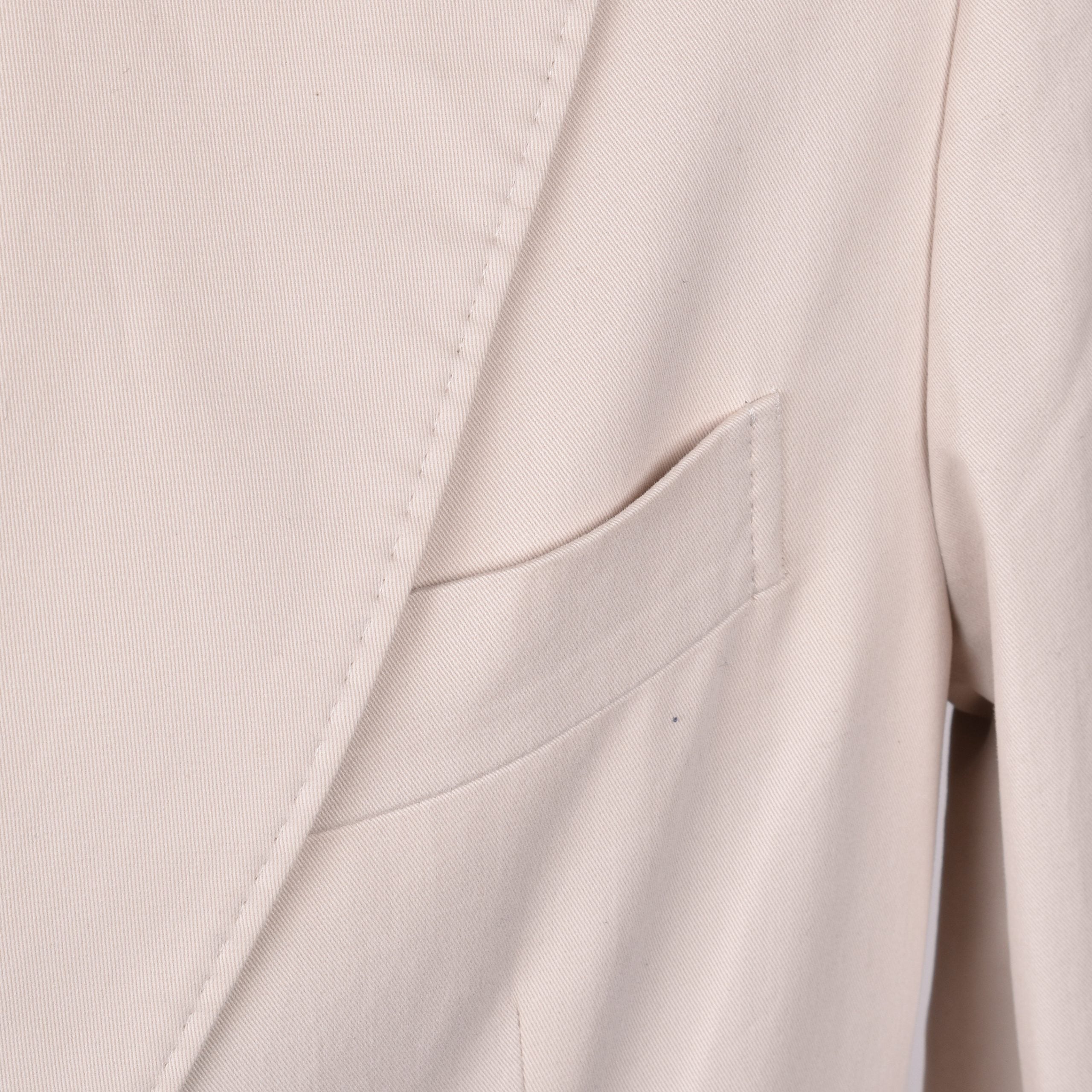 Beige Cotton Blazer