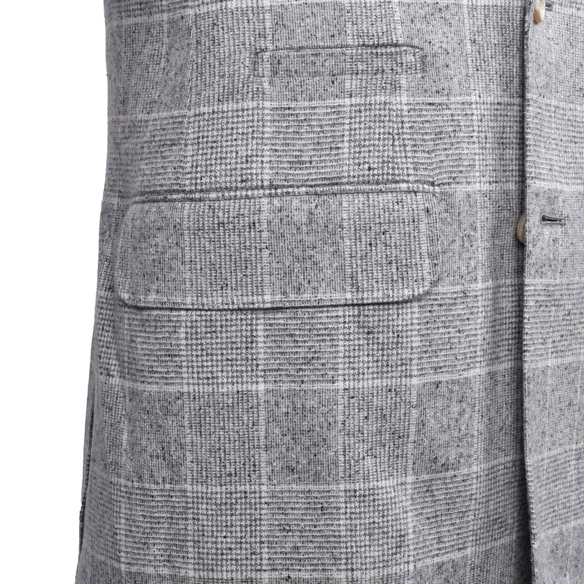 Gray Silk Blazer