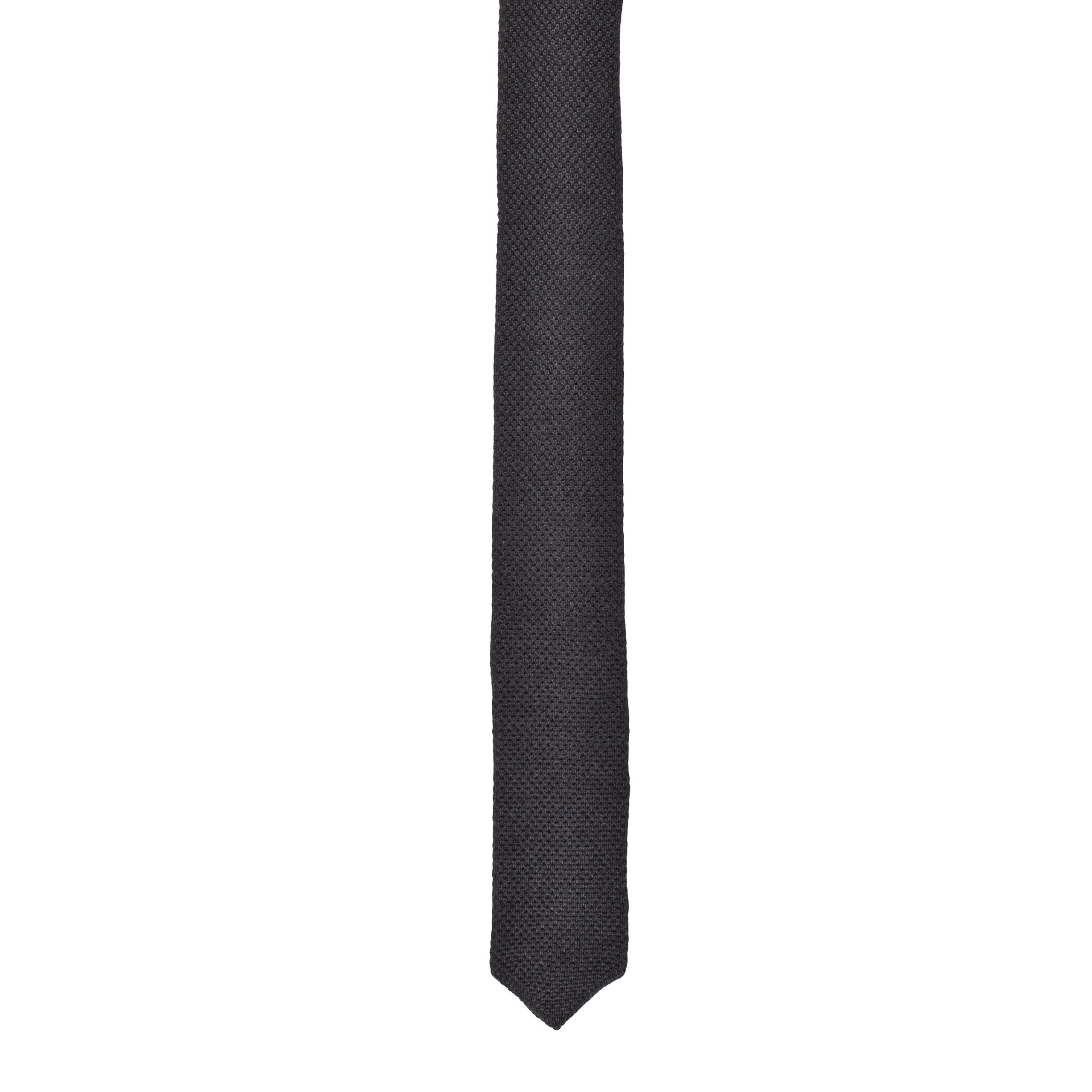 Gray Silk Tie