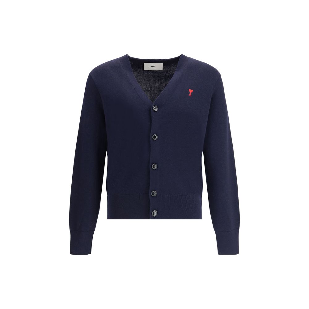 Blue Wool Cardigan