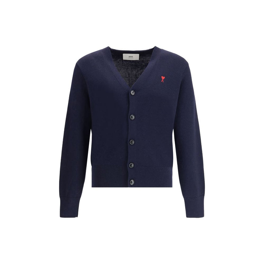 Blue Wool Cardigan