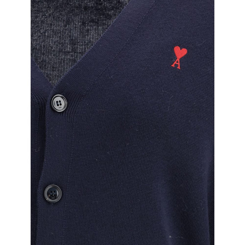 Blue Wool Cardigan