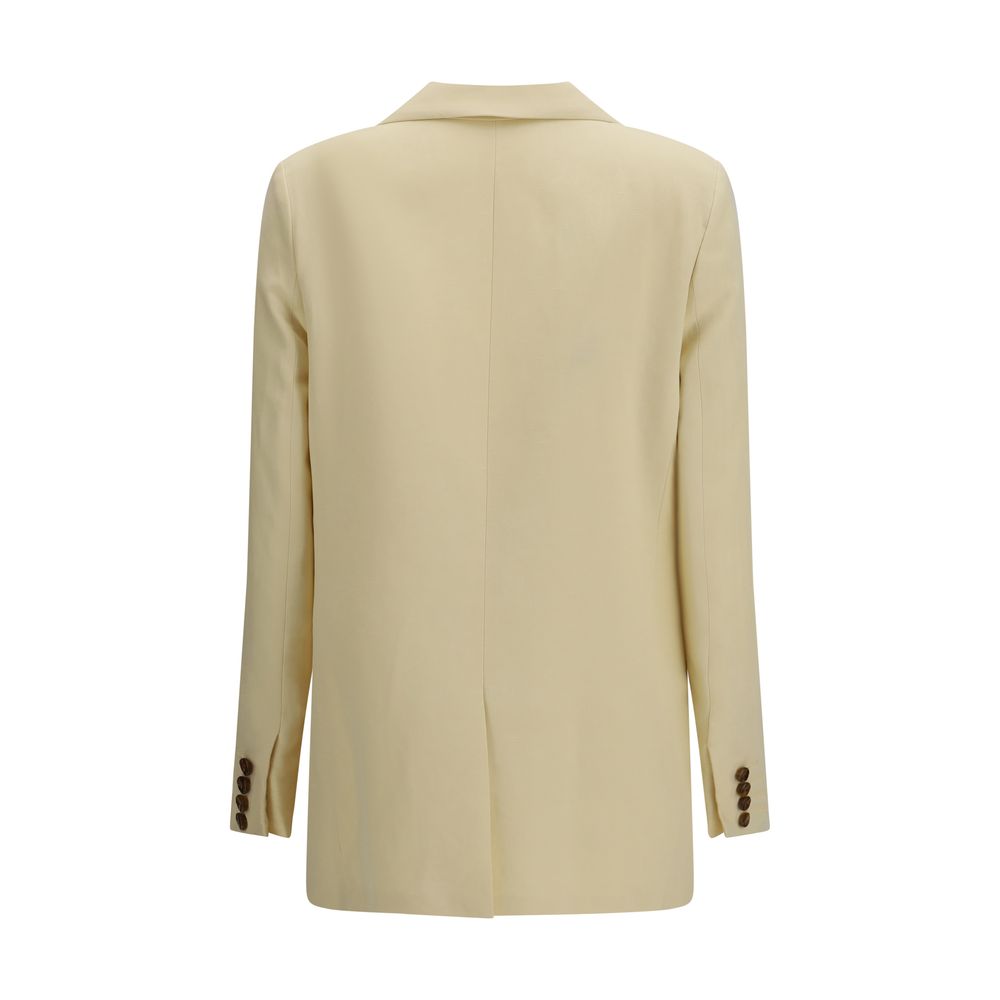 Beige Linen Blazer