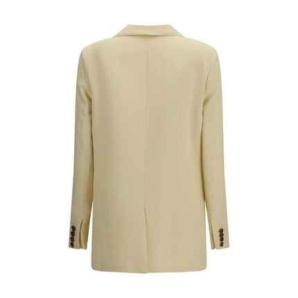 Beige Linen Blazer