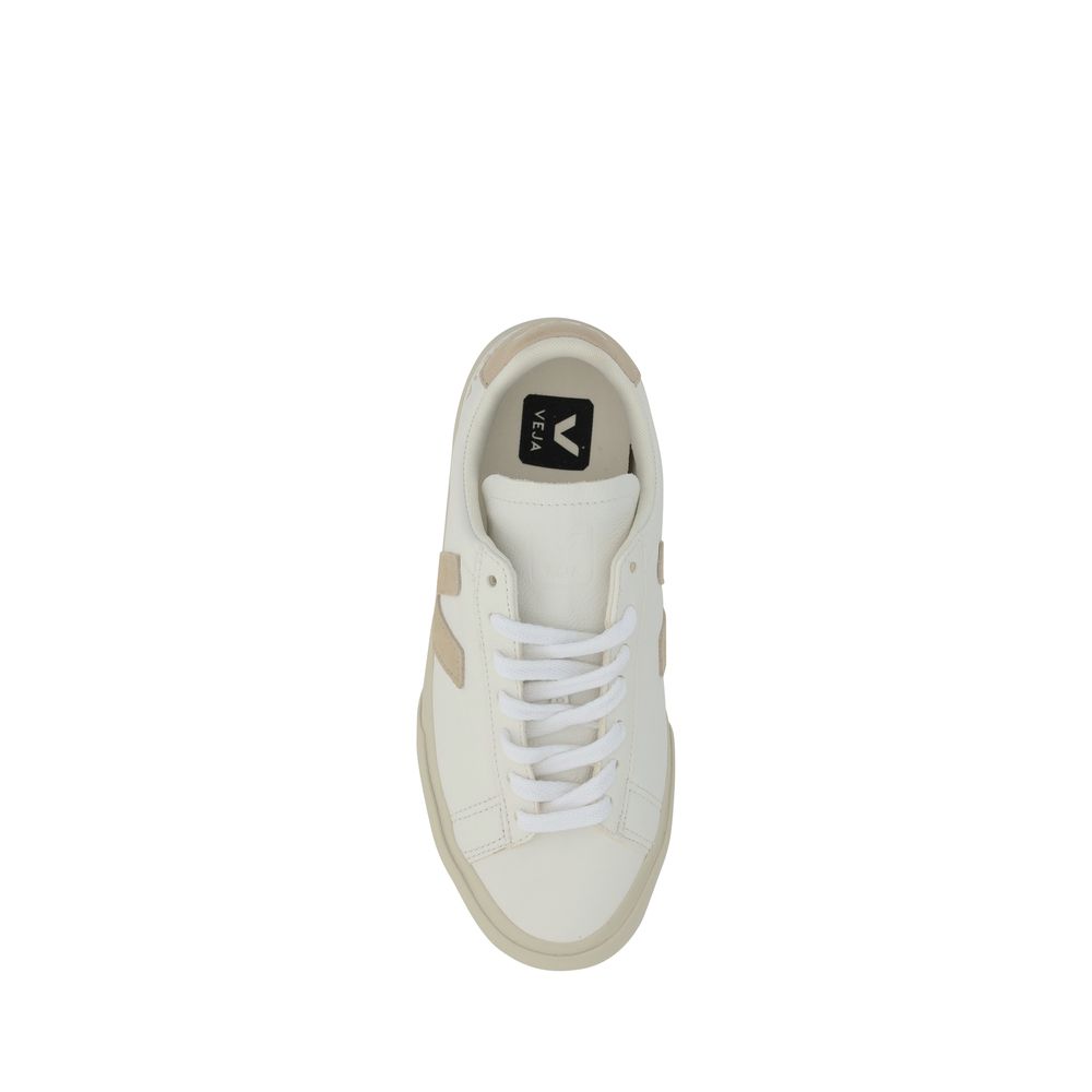 White Calf Leather Bos Taurus Low Top Sneakers