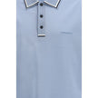 Blue Cotton Polo Shirt