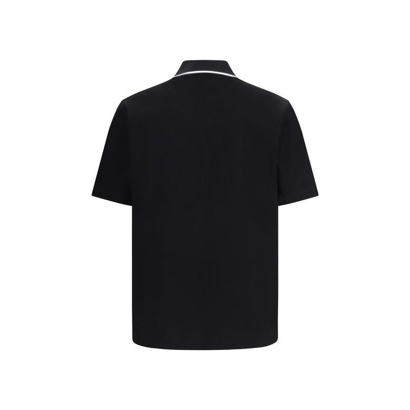 Black Cotton Polo Shirt