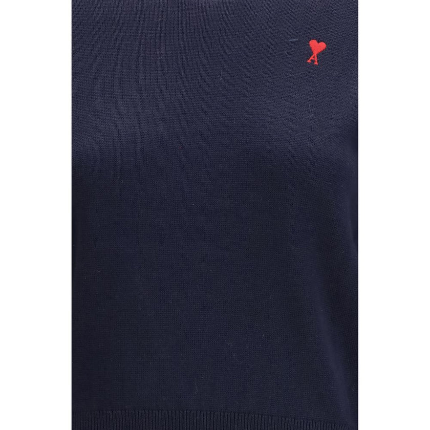 Blue Merino Wool Sweatshirt