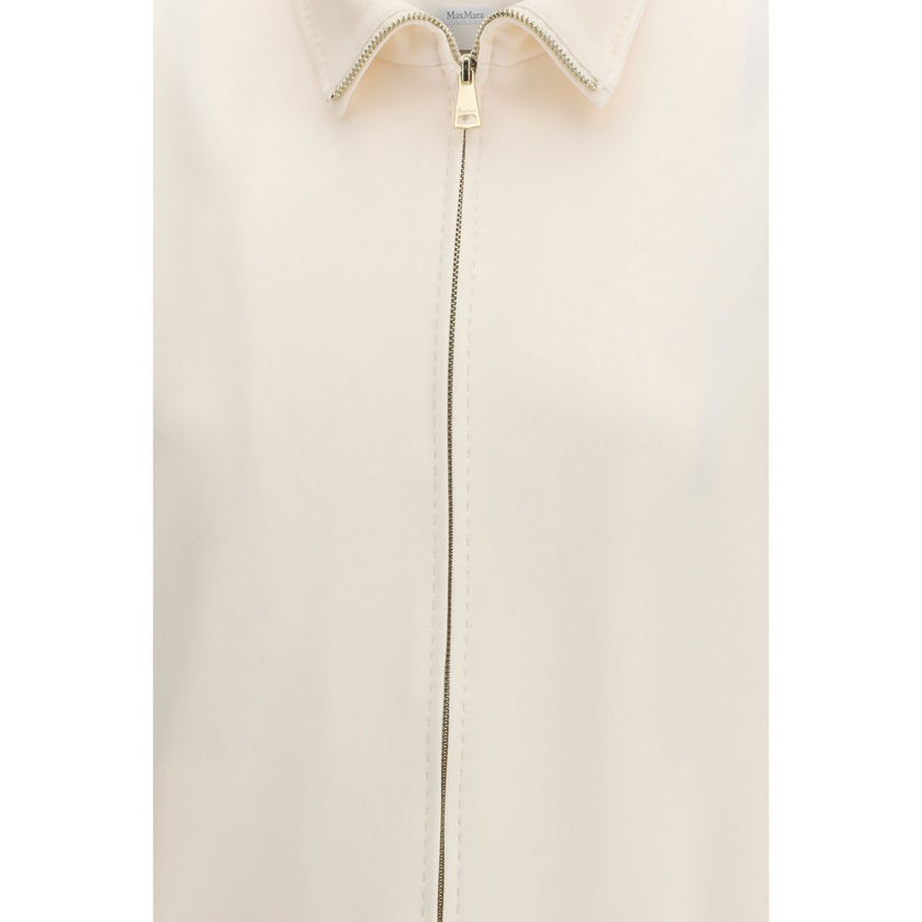 Beige Polyamide Shell Jacket
