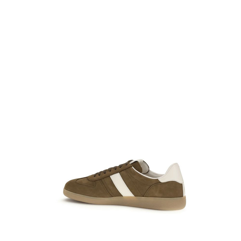 Brown Calf Leather Bos Taurus Low Top Sneakers