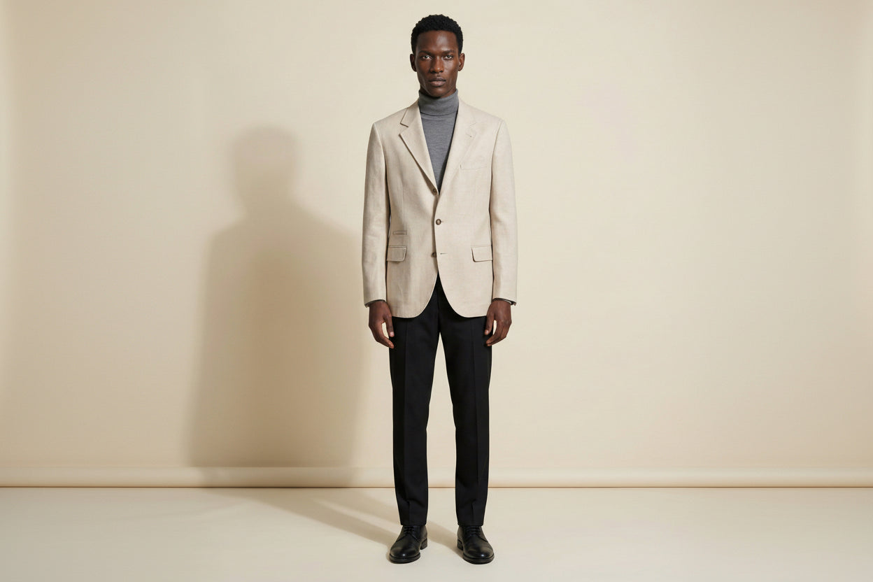 Beige Wool Blazer