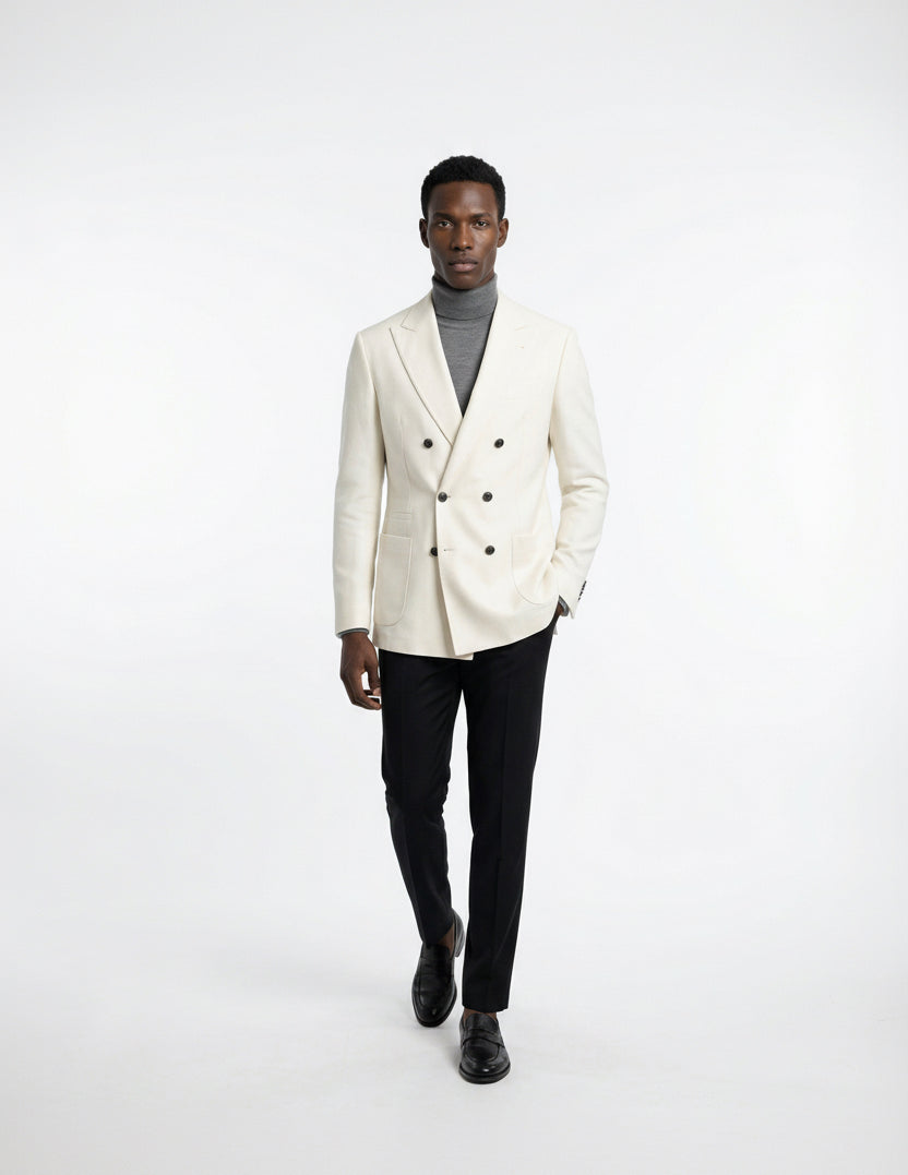White Wool Blazer