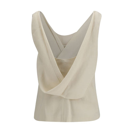 Beige Viscose Blouse