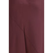 Bordeaux Marabou Casual Dress