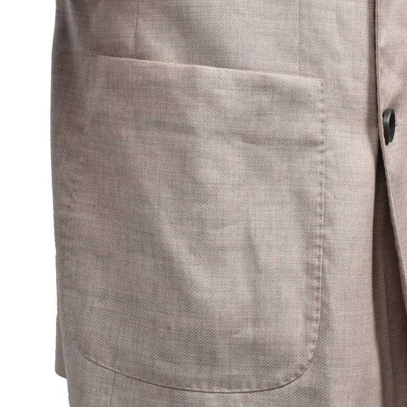 Beige Linen Blazer