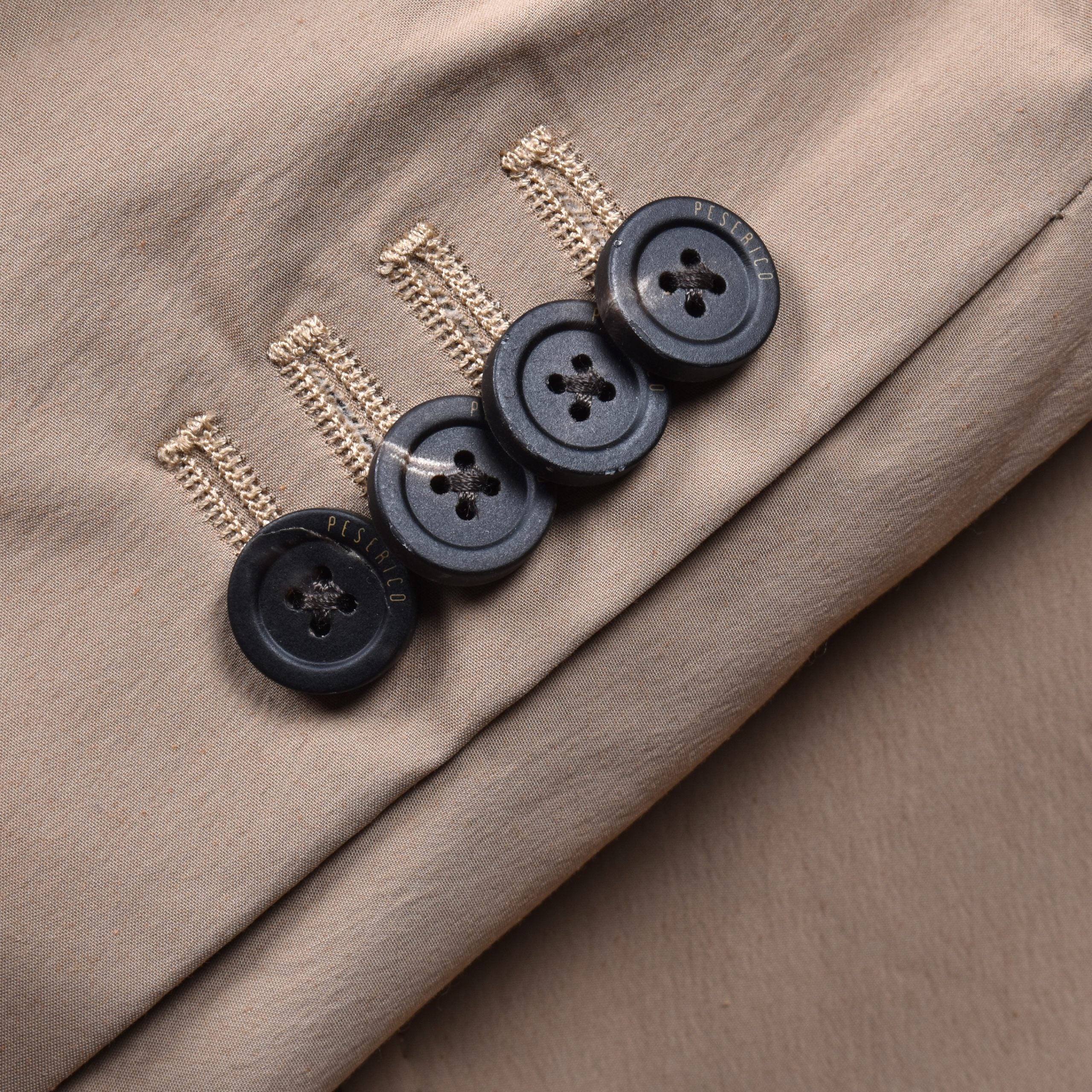 Beige Cotton Blazer