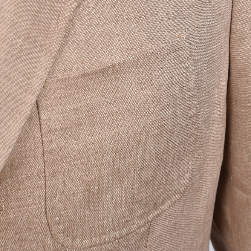 Beige Linen Blazer