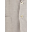 Beige Silk Blazer