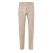 Beige Cotton Chino Pants