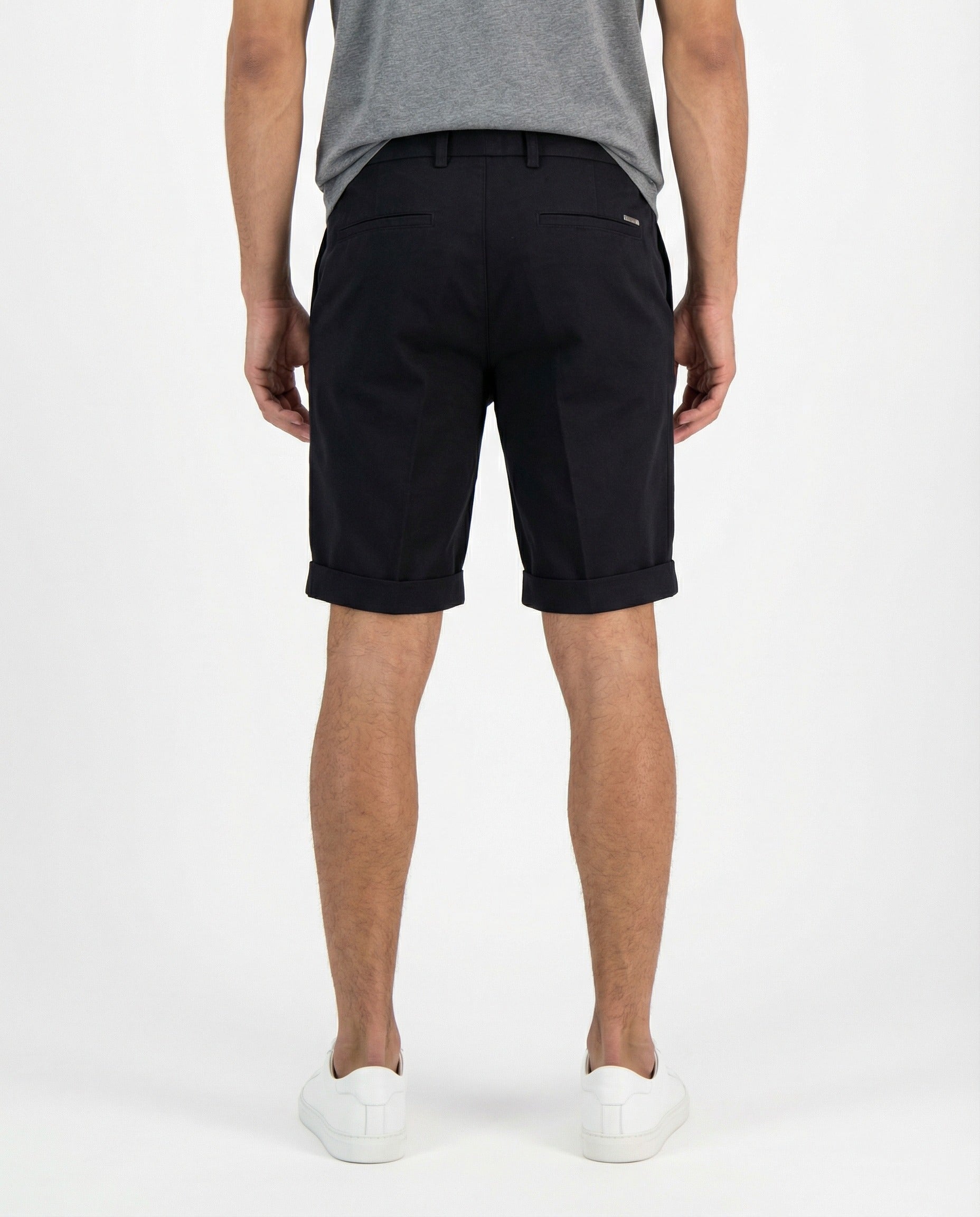 Navy Blue Cotton Shorts