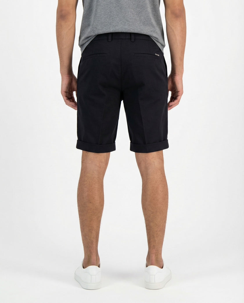 Navy Blue Cotton Shorts