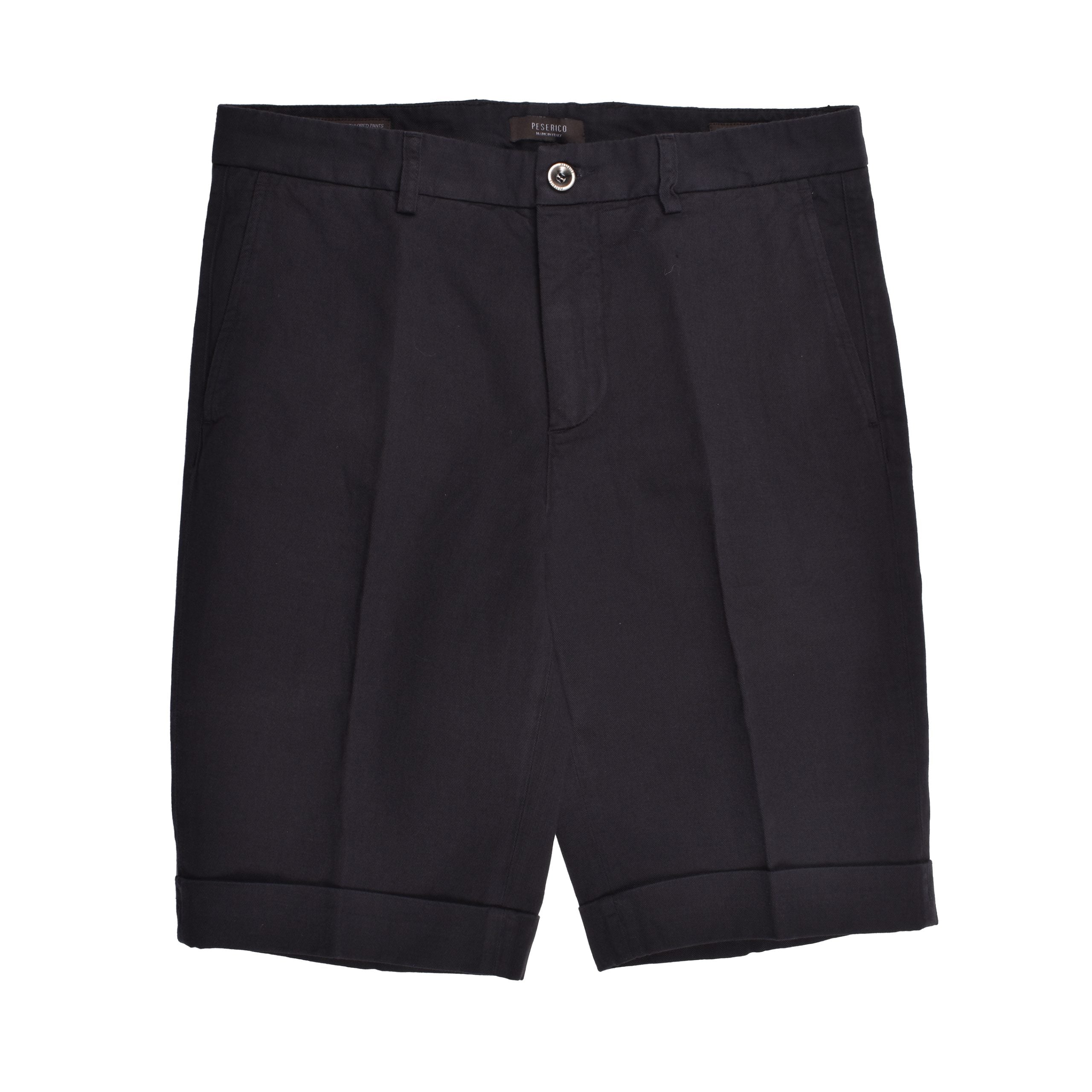 Navy Blue Cotton Shorts