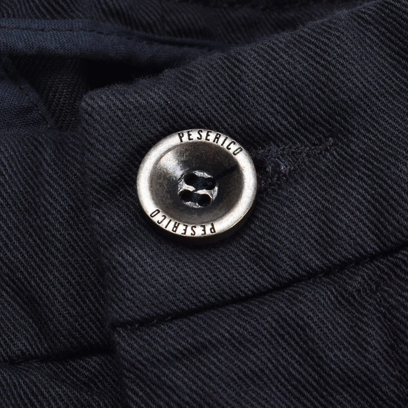 Navy Blue Cotton Shorts
