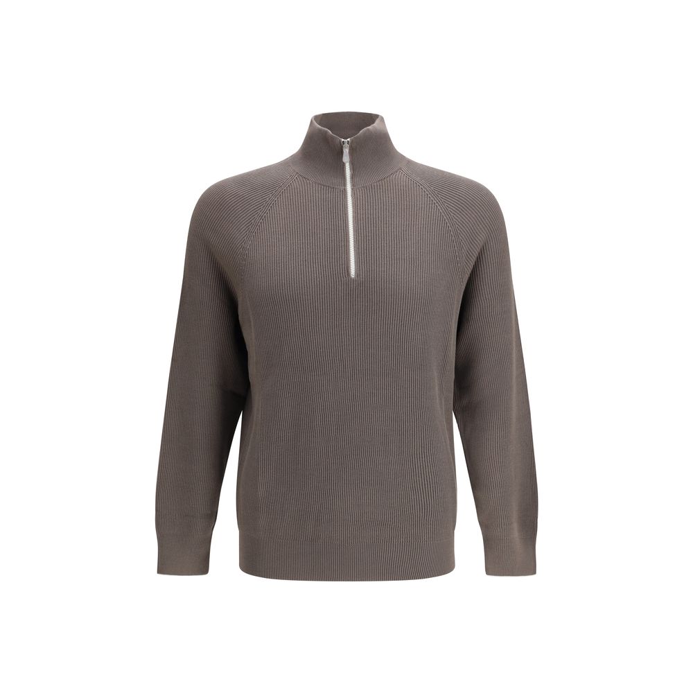 Brown Cotton Sweatshirt