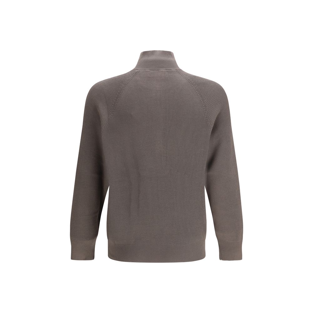 Brown Cotton Sweatshirt