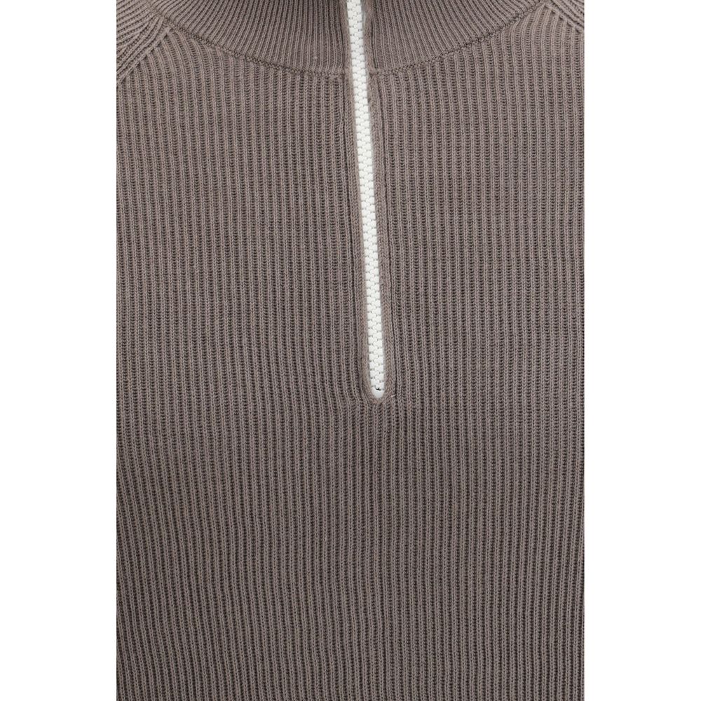 Brown Cotton Sweatshirt