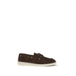 Brown Calf Leather Bos Taurus Slip-On Loafers