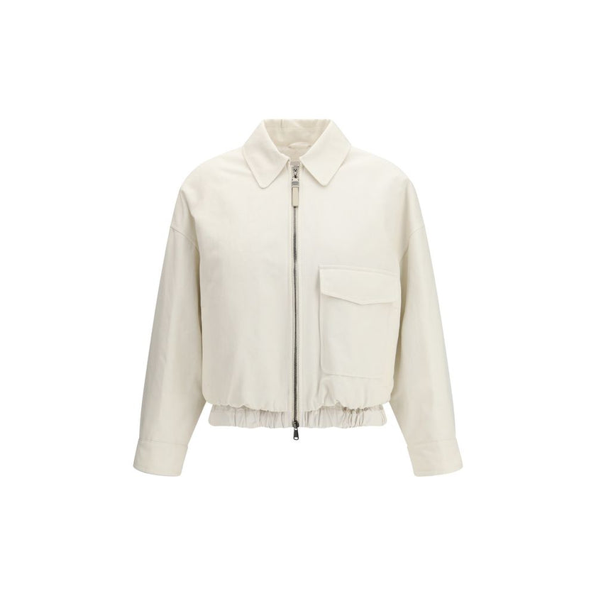 White Cotton Denim Jacket