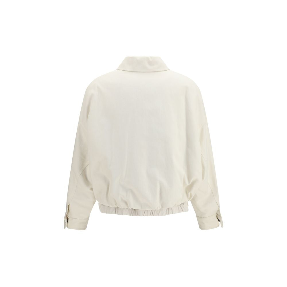 White Cotton Denim Jacket