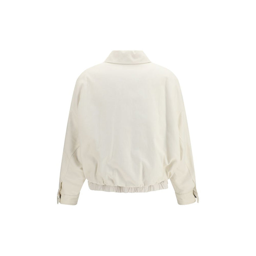 White Cotton Denim Jacket