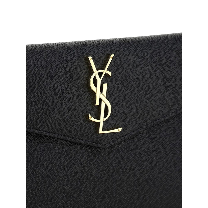 Black Calf Leather Bos Taurus Clutch Bag