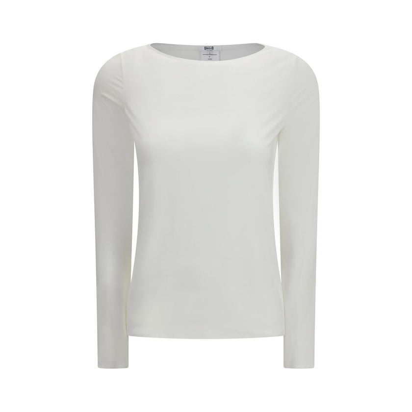White Modal Long Sleeve T-Shirt