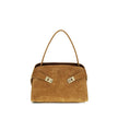 Beige Goatskin Shoulder Bag