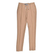 Beige Linen Casual Pants