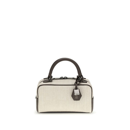 Gray Polyamide Handbag