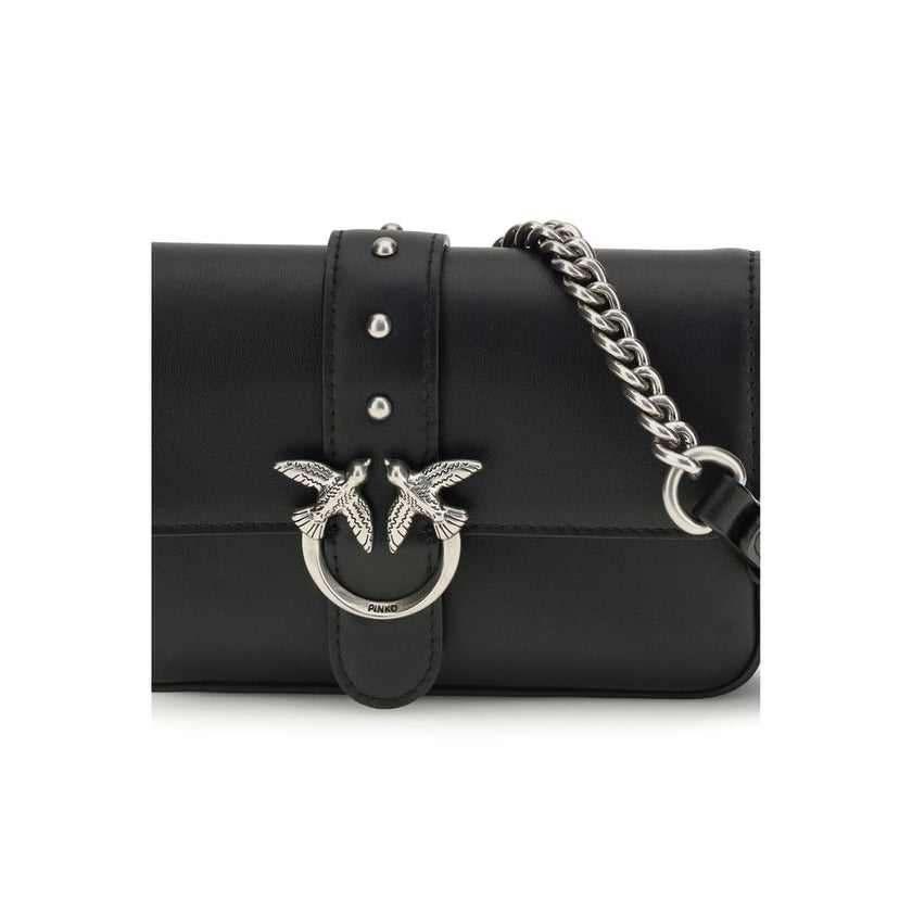 Black Calf Leather Bos Taurus Shoulder Bag